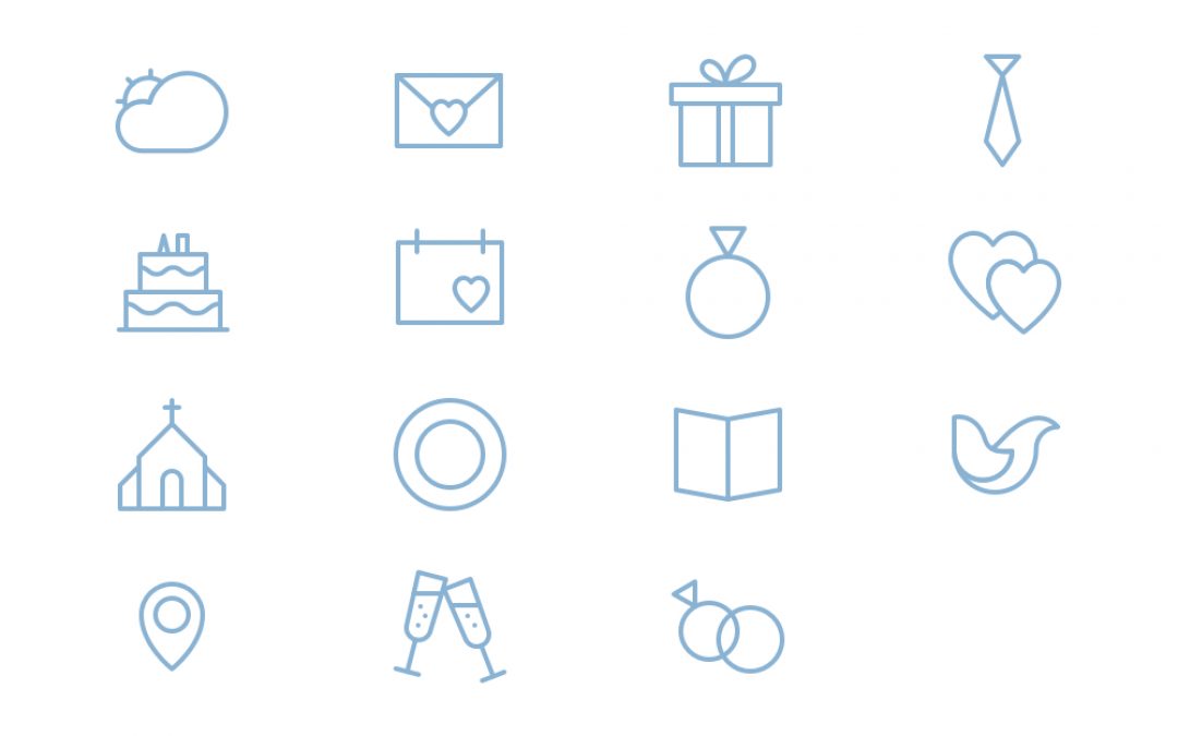 Wedding Line Icons