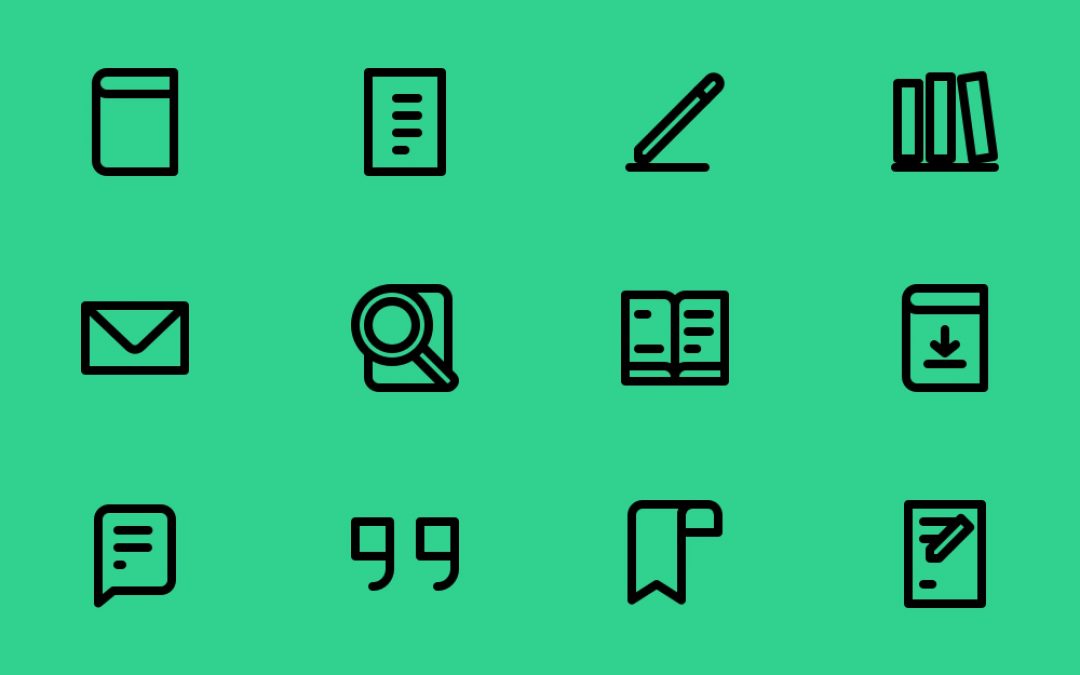 Ebook Line Icons