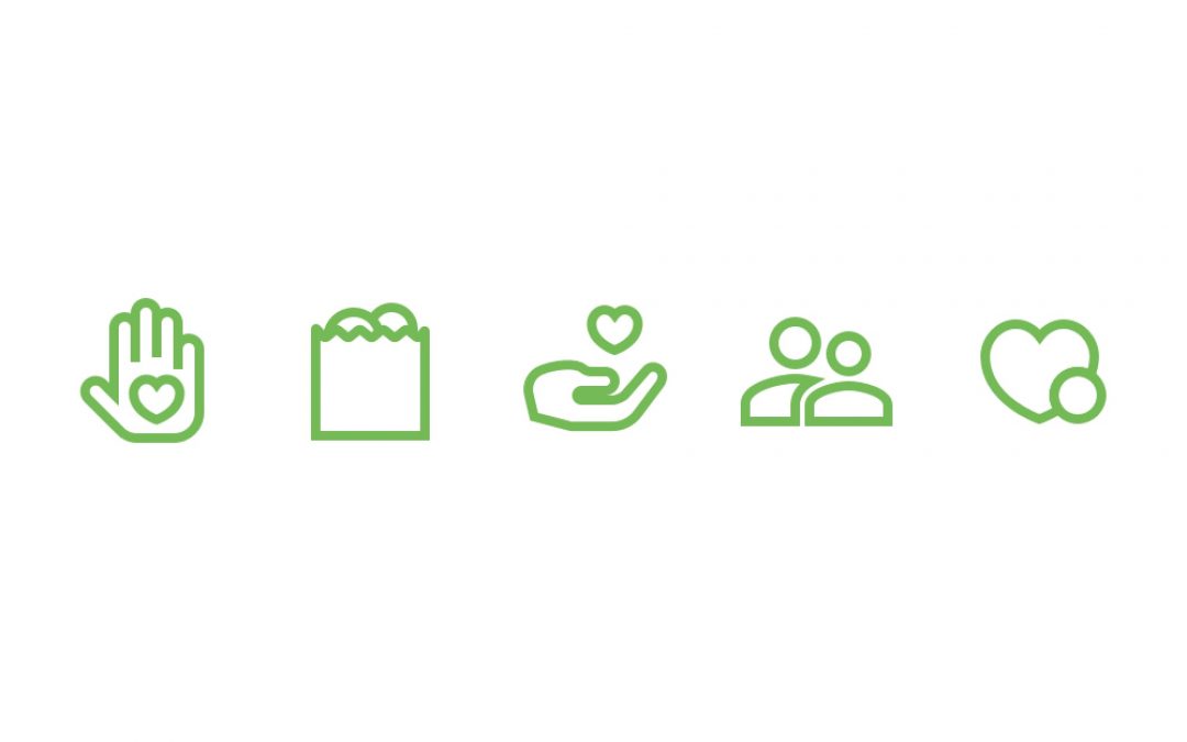 Food Bank Line Icons