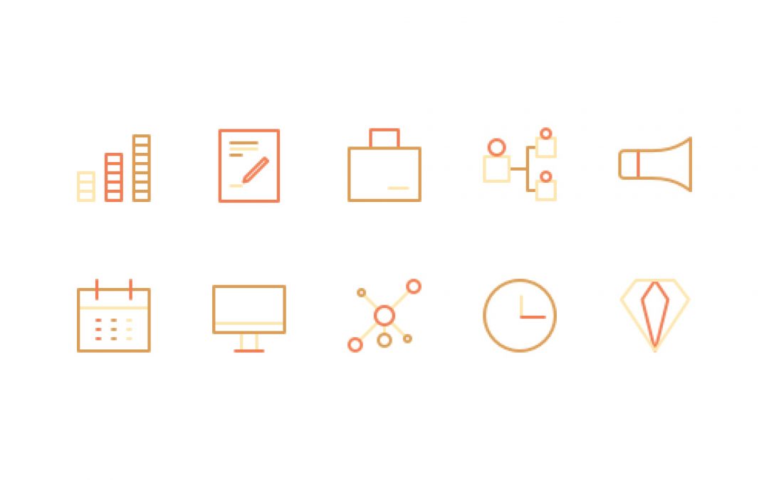 PR Firm Line Icons