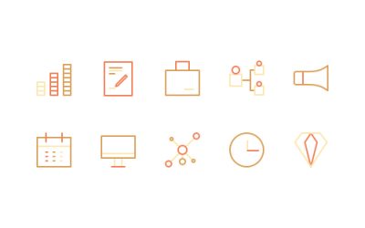 PR Firm Line Icons