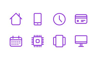 Mobile App Line Icons