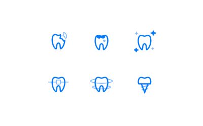 Dentist Line Icons