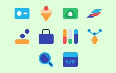 Web Agency Flat Icons