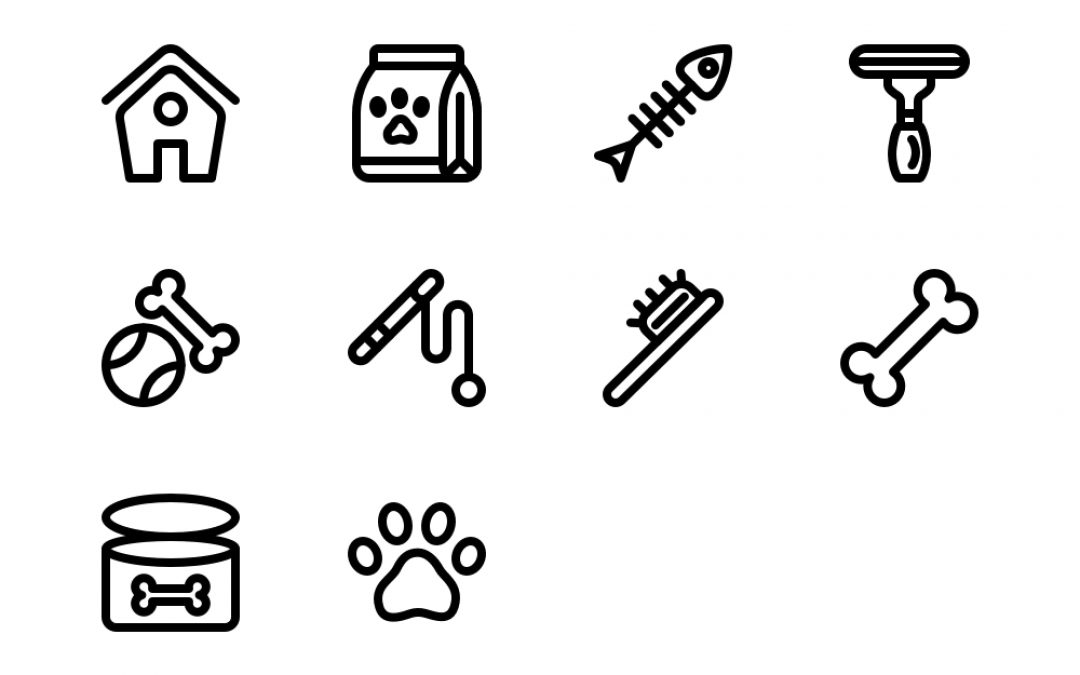 Pet Shop Line Icons