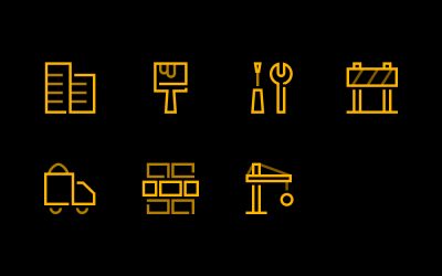 Construction Line Icons