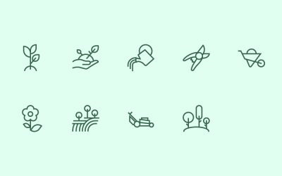 Gardening Line Icons