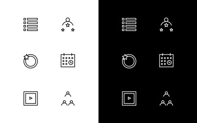 Cooking School Line Icons