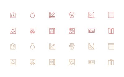 Craft School Line Icons