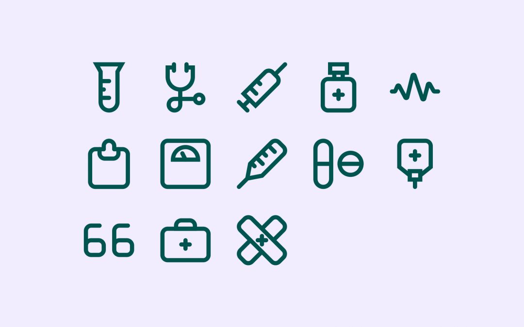 Family Doctor Line Icons