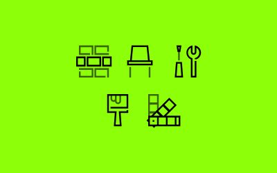 Home Improvement Line Icons