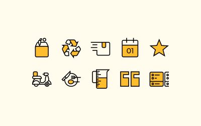 Meal Kit Line Icons