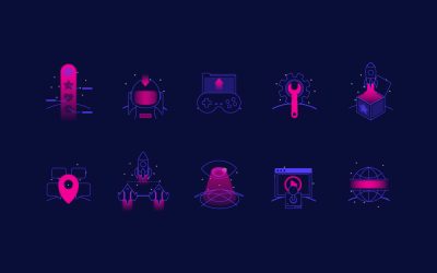 Streamer Flat Icons