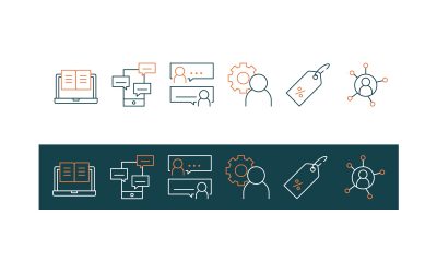 Book Club Line Icons