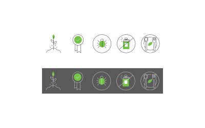 Farm To Table Line Icons