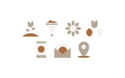 Flower Farm Flat Icons