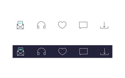 Podcaster Line Icons