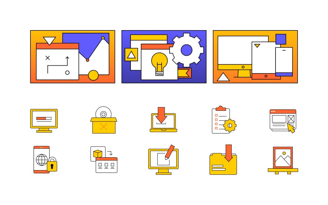Software Illustrated Icons