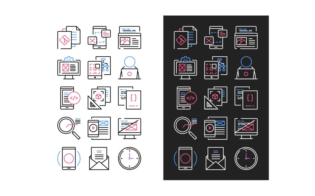 Web Developer Line Icons